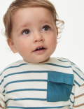 Cotton Rich Striped Sweatshirt (0-3 Yrs)