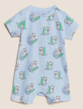 2pk Pure Cotton Crocodile Rompers