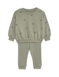 2pc Cotton Rich Dog Top & Bottom Outfit (0-6 Yrs)