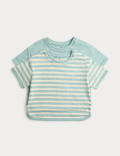 2 Pack Pure Cotton Stripe T-Shirts (0-5 Yrs)