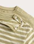 2 Pack Pure Cotton Stripe T-Shirts (0-5 Yrs)