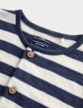 Pure Cotton Jersey Striped Romper (0-3 Yrs)