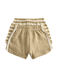 2 Pack Pure Cotton Side Stripe Shorts (0-5 Yrs)