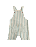 Pure Cotton Striped Dungarees (0-3 Yrs)