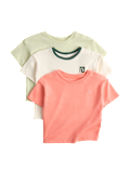 3 Pack Pure Cotton Jersey Tops (0-5 Yrs)