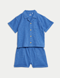 2pc Pure Cotton Shirt Outfit (0-3 Yrs)