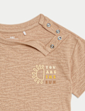 2pc Pure Cotton Sun Oversized T-Shirt Set (0-3 Yrs)