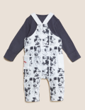 2pc Mickey Mouse™ Dungaree Outfit (0-3 Yrs)