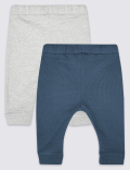 2 Pack Organic Cotton Rich Joggers (0 -36 Mths)