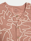 Cotton Printed Terracotta Romper