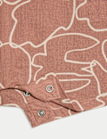 Cotton Printed Terracotta Romper