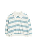 Cotton Rich Striped Rugby Sweatshirt (0-6 Yrs)