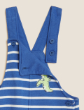 Cotton Rich Dinosaur Dungarees (0 -3 Yrs)