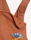 Cotton Rich Animal Print Dungarees