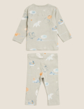 2pc Cotton Rich Sky Print Outfit (0-3 Yrs)
