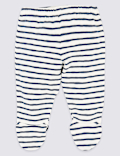 2 Pack Cotton Striped Crawlers (7lbs- 12 Mths)