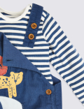 2pc Pure Cotton Dungarees Outfit (7lbs-36 Mths)