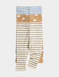 3 Pack Pure Cotton Printed Leggings (0-24 Mths)