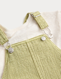 Cotton Rich Dungarees & Top Outfit (0-3 Yrs)