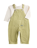 Cotton Rich Dungarees & Top Outfit (0-3 Yrs)