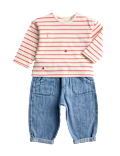 2 Piece Cotton Rich Striped Outfit (0-3 Yrs)