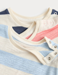 3 Pack Pure Cotton Striped Tops (0-5 Yrs)