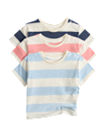 3 Pack Pure Cotton Striped Tops (0-5 Yrs)
