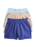 3 Pack Pure Cotton Shorts (0-5 Yrs)