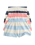 3 Pack Pure Cotton Striped Shorts (0-5 Yrs)