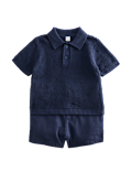 2 Piece Knitted Polo Shirt and Chino Shorts (0-5 Yrs)