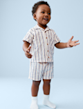 Pure Cotton Striped Top & Bottom Outfit (0-5 Yrs)