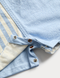 2 Piece Pure Cotton Dungarees Outfit (0-3 Yrs)