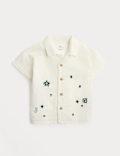 Pure Cotton Aztec Embroidered Shirt (0-5 Yrs)