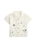 Pure Cotton Aztec Embroidered Shirt (0-5 Yrs)