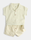 Pure Cotton Triple Cloth Top & Shorts (0-5 Yrs)