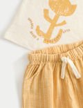 Graphic Tee & Striped Trousers (0-5 Yrs)