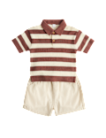 Striped Knit Top & Shorts Outfit (0-5 Years)