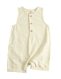Cotton Rich Seersucker Striped Romper (0-3 Yrs)