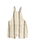 Linen Blend Striped Bibshort (0-3 Yrs)