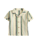 Cotton Linen Blend Striped Shirt (0-5 Yrs)