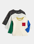 3 Pack Pure Cotton Abstract Tops (0-5 Yrs)