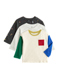 3 Pack Pure Cotton Abstract Tops (0-5 Yrs)