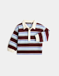Pure Cotton Striped Rugby Shirt (0-5 Yrs)