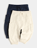 2 Pack Knitted Joggers (0-3 Yrs)