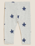 Cotton Rich Star Print Leggings