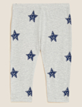 Cotton Rich Star Print Leggings