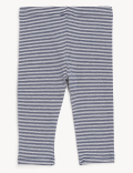 Cotton Rich Striped Leggings