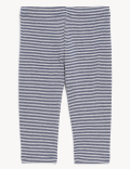 Cotton Rich Striped Leggings