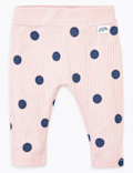 Cotton Ribbed Leggings (0-36 Mths)