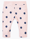 Cotton Ribbed Leggings (0-36 Mths)